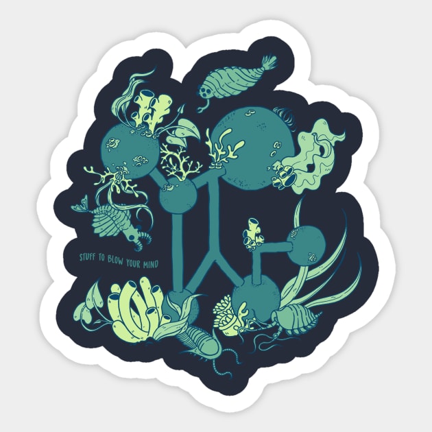 Cambrian Life Logo Sticker by Stuff To Blow Your Mind